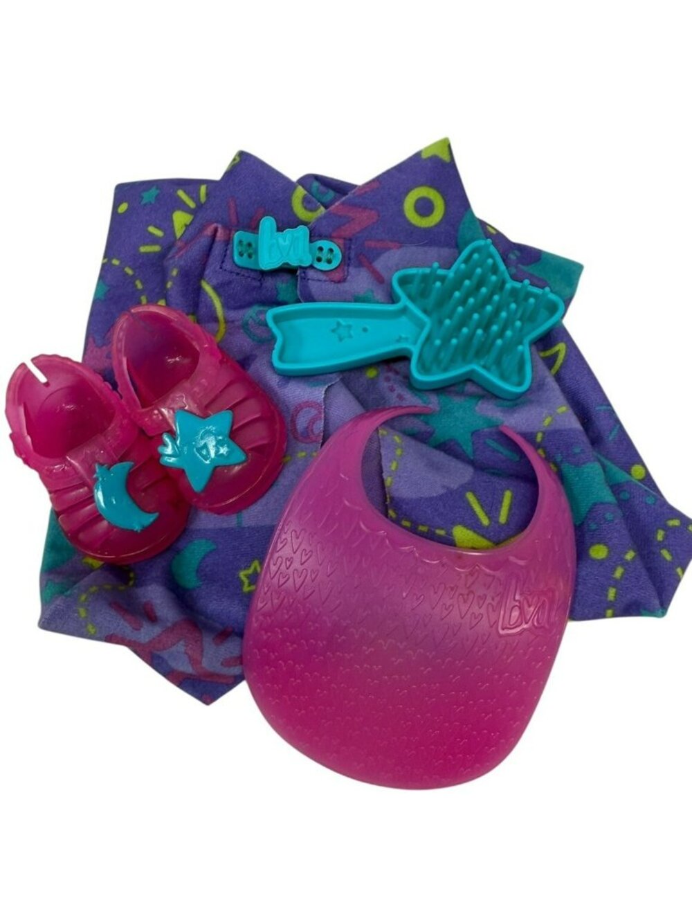 Star Blanket Comb Bib Jelly Sandals for Baby Alive Grows Up Doll Shining Skylar